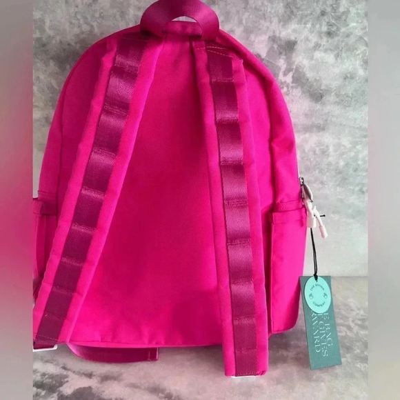 NWT • STATE Kane Kids Clear Pink & Orange Novelty Zigzag Backpack - Picture 6 of 7